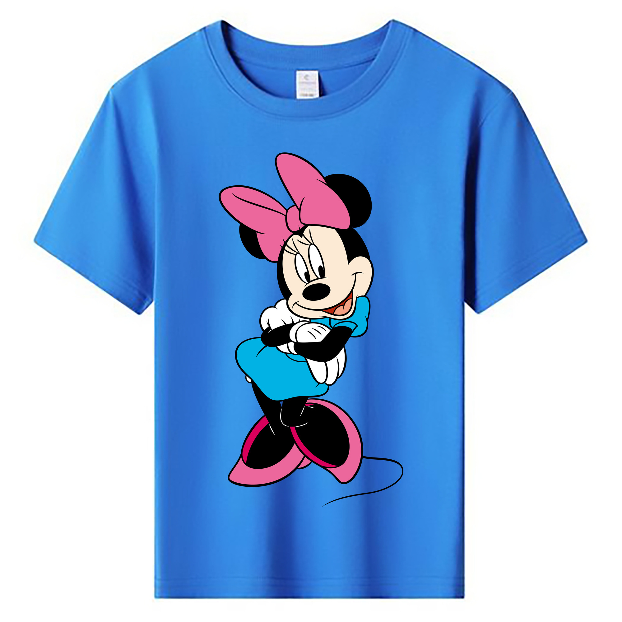 ミッキーマウス Mickey Mouse 綿100％キッズTシャツ（フロントプリント）
